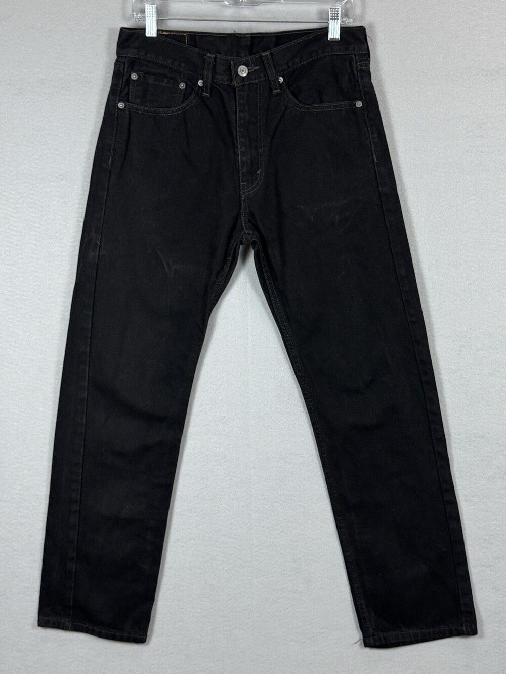 Levi’s 505 Men’s Jeans W32 L30 Black Regular Fit Straight Leg 100% Cotton